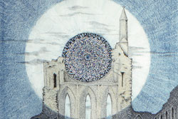 Byland Abbey Moonlight Mandala by Carolyn Smith